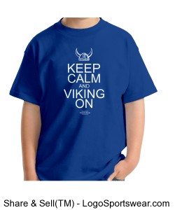 Gildan Youth Keep Calm T-shirt Design Zoom